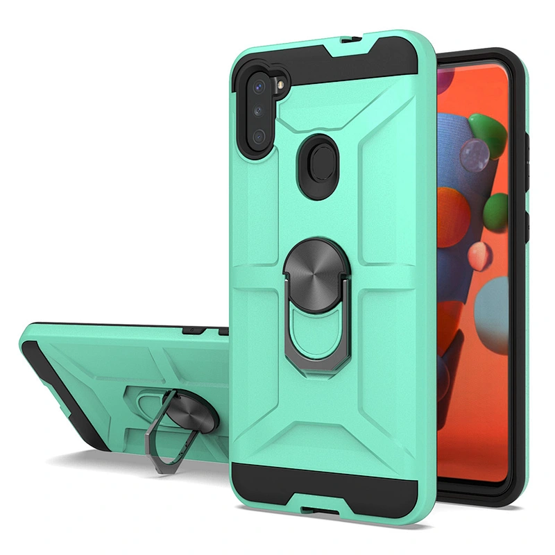 Metal ring holder kickstand mobile phone covers for Samsung A20 A30 A50 A30S A50S A01 A11