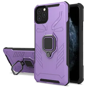 Anti-drop matte finish telephone covers mobile phone shell with kickstand for iPhone 7 8 Plus 11 12 Mini Pro Max