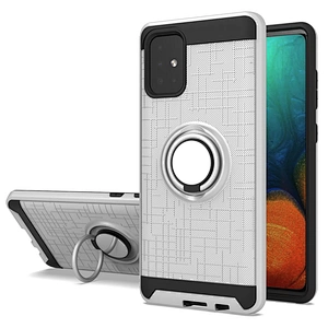 Anti scratch rose gold phone case with 360 rotating ring holder for Samsung Galaxy A71