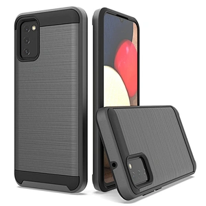 Sitemail fundas para celulares brushed metal phone case back cover for Samsung A02S A12 A32 A52 A72
