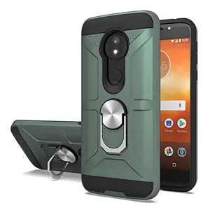 New arrivals midnight green phone case mobile housing with ring holder for Motorola E5 G6 Play