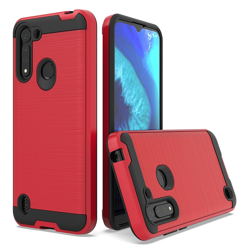 High quality wholesale cell phone cover brushed metal case for motorola one fusion plus