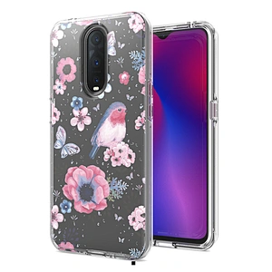 Best seller custom design ultra clear tpu pc 2 in 1 combo phone case for Oppo R17 Pro