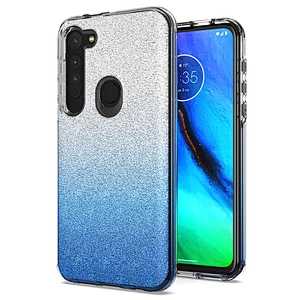 Latest universal Gradient Glitter Shiny mobile cell phone covers For Motorola E6 Plus Play One Hyper E6S