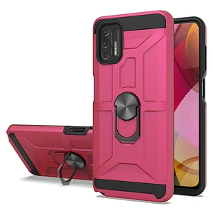 Hot models phone cases back cover with metal ring holder for Mototola G Play Power Stylus 2021