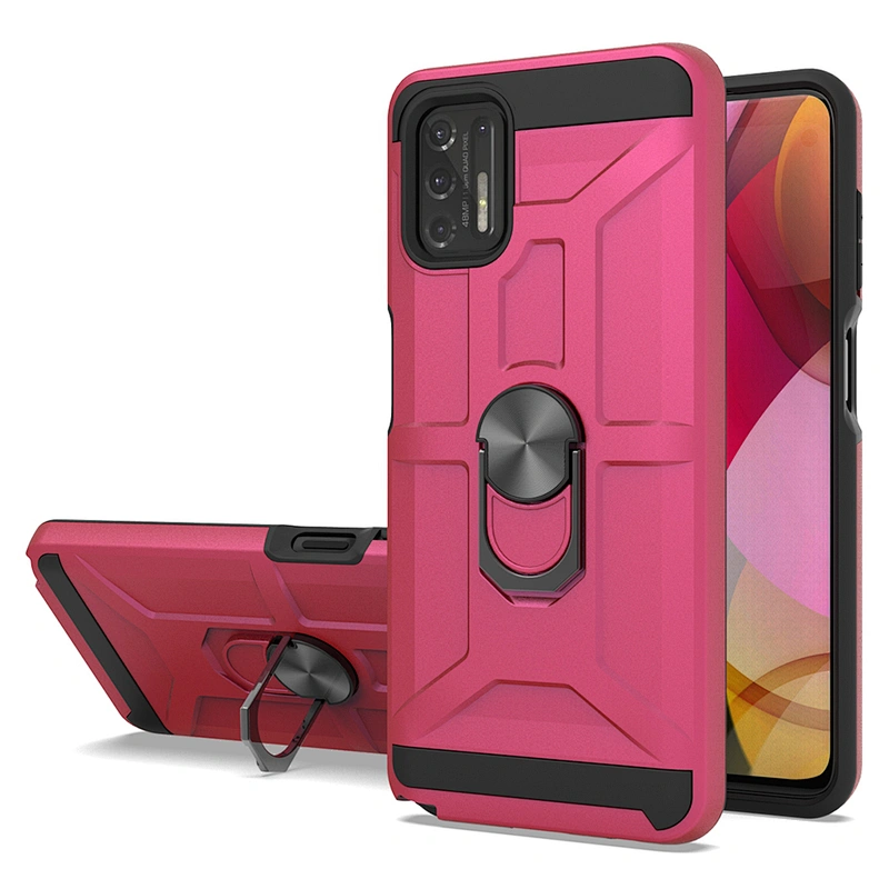 Hot models phone cases back cover with metal ring holder for Mototola G Play Power Stylus 2021