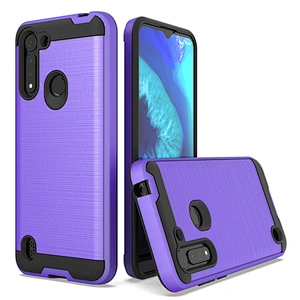 High quality wholesale cell phone cover brushed metal case for motorola one fusion plus