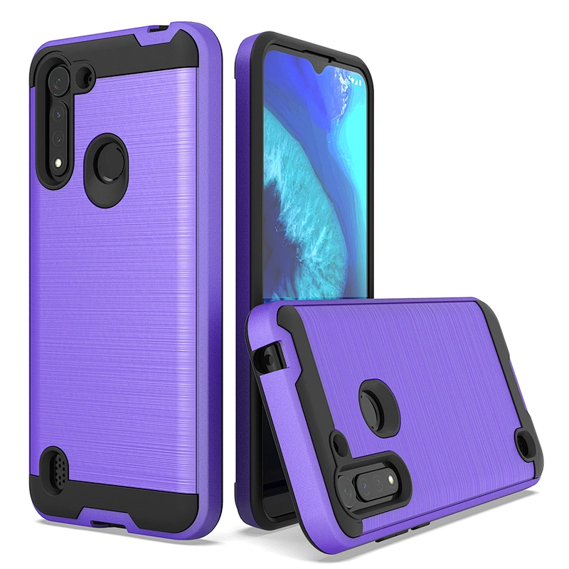 High quality wholesale cell phone cover brushed metal case for motorola one fusion plus