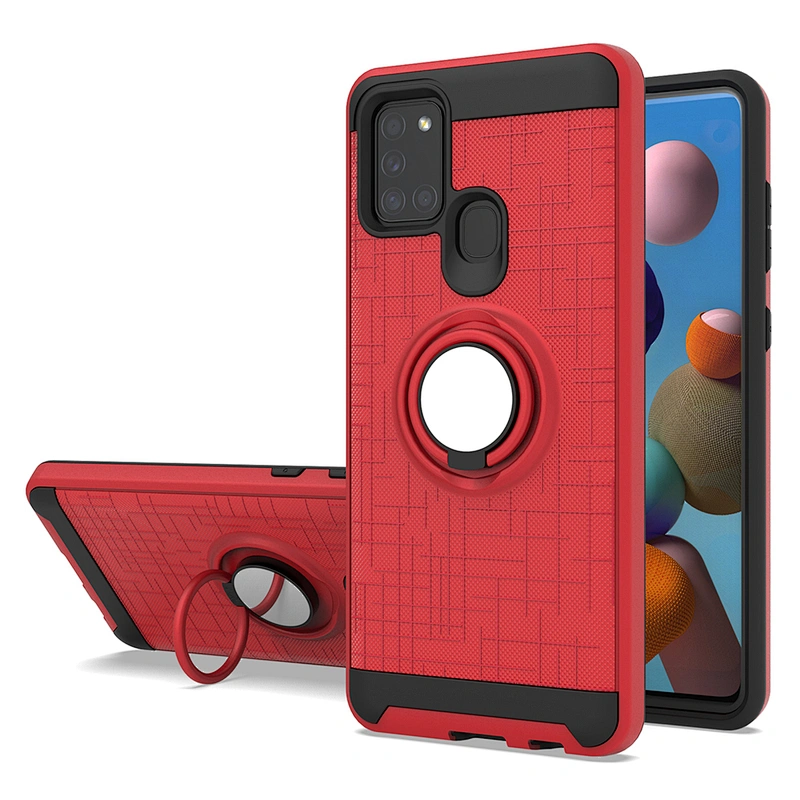 Protection shockproof 2 in 1 360 magnetic ring phone cover for Samsung A11 A21 A71 A21S