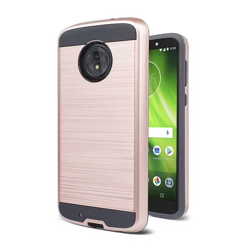 For MOTO E6 case, PC TPU combo case for Motorola G7 hybrid phone case