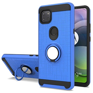 360 Degree Ring Holder Mobile Covers Smartphone Cases for Motorola G One Ace 5G