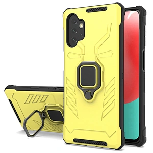 Drop protection matte finish cover phones case with metal ring for Samsung A72 A12 A52 A32