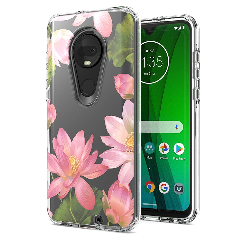 Custom printed phone cover for MOTO G7,fashionable phone case with double protection for MOTO G7
