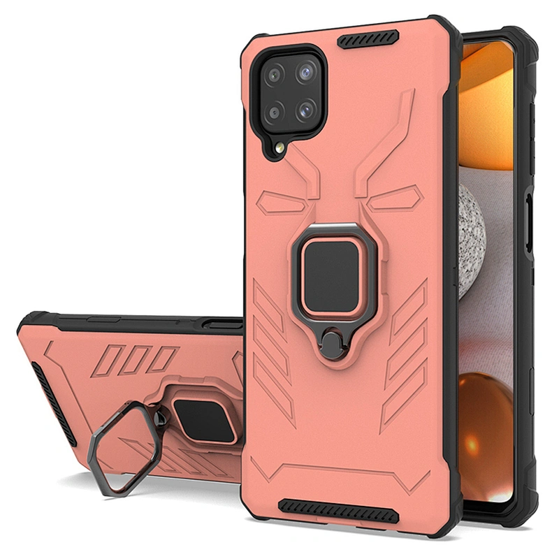 Anti-shock back cover wholesale men design kickstand phone case for Samsung A02S A12 A32 A52 A72