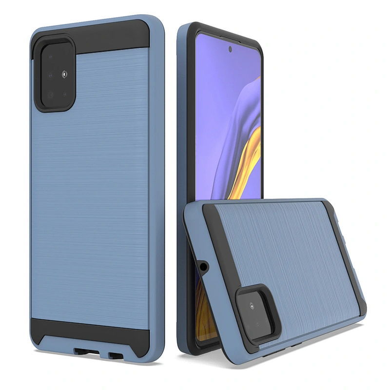 Non-slip Wire Drawing Mobile Accessories Cell Phone Case for Samsung S20 Plus Ultra A11 A21 A51