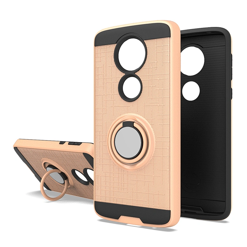 online shopping phone back cover with ring holder best quality kickstand phone shell for Moto E5 Plus G7 Supra/G7 Power