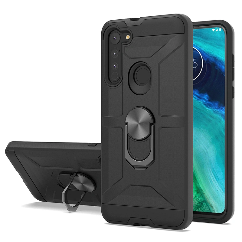 Ring holder back cover phone case For Motorola G8 One Hyper E6 Play G Power 2020