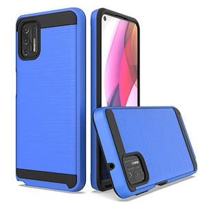 Popular Unique Brushed Metal No-slip Cell Phone Case For Motorola G Stylus 2021 Play Power E7