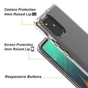 Custom Pattern Clear High Transparent Phone Cases For Samsung A71 A21S Note 20 Ultra A01 Core