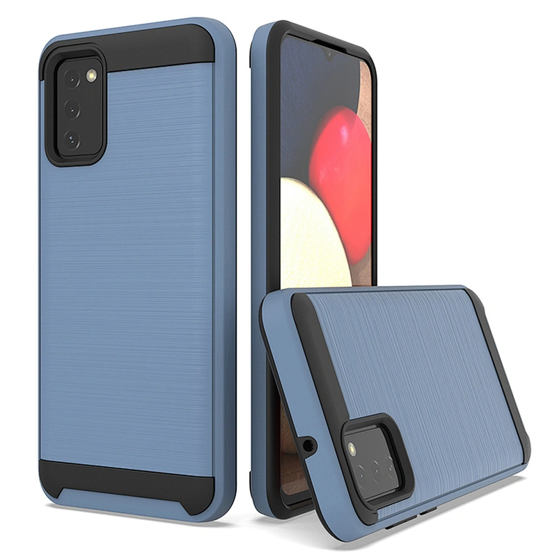 Sitemail fundas para celulares brushed metal phone case back cover for Samsung A02S A12 A32 A52 A72