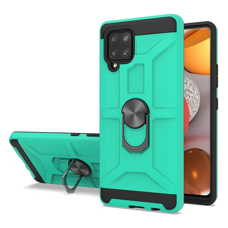 Hot In America Armor Cover Magnetic Metal Ring Stand Cell Phone Case For Samsung A42 5G S30 Plus Ultra