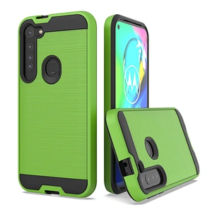 Hot Model Brushed Metal Case Shockproof Mobile Phone Covers for Moto G Stylus G8 Plus G8 Power