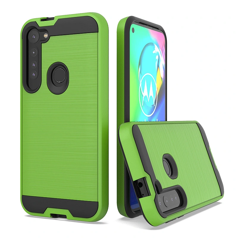 Hot Model Brushed Metal Case Shockproof Mobile Phone Covers for Moto G Stylus G8 Plus G8 Power