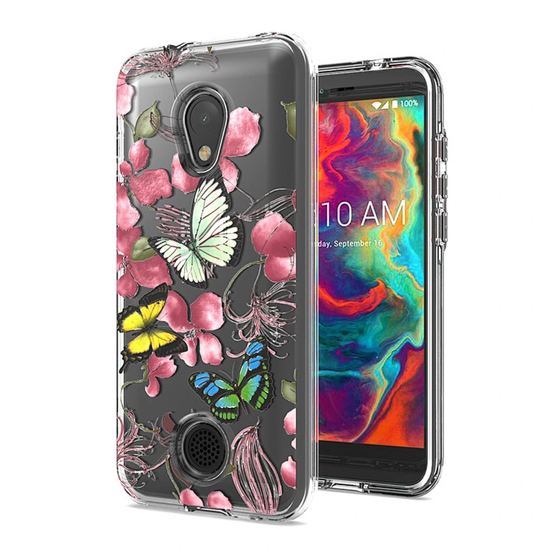 Hot selling custom flower printed transparent mobile phone cover case for Coolpad Legacy S