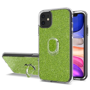 2020 best selling glitter mobile phone case with crystal ring holder for Apple iPhone 11 Pro Max