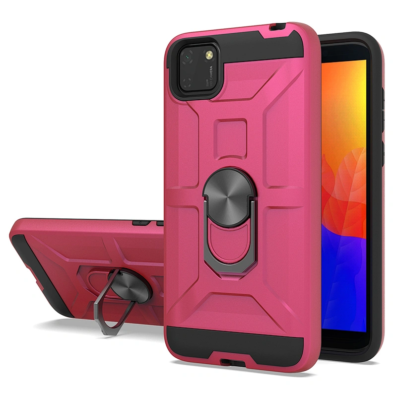 Free sample anti shock metal ring holder mobile phones cover cell phone case for Y5P Y6P Y7P 2020
