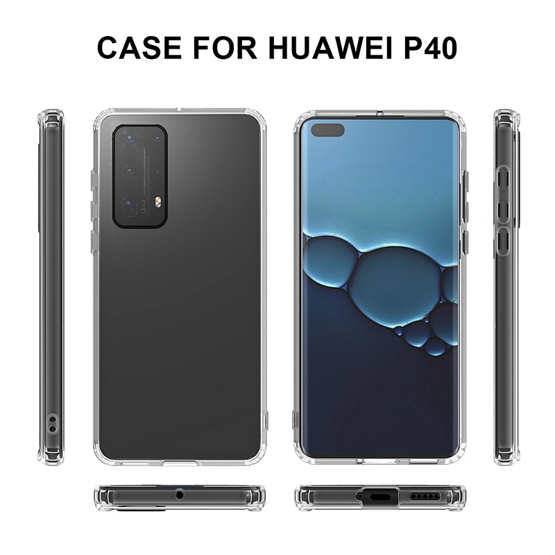 Android tpu acrylic transparent HD clear slim mobile phone case for Huawei P40 Lite Pro