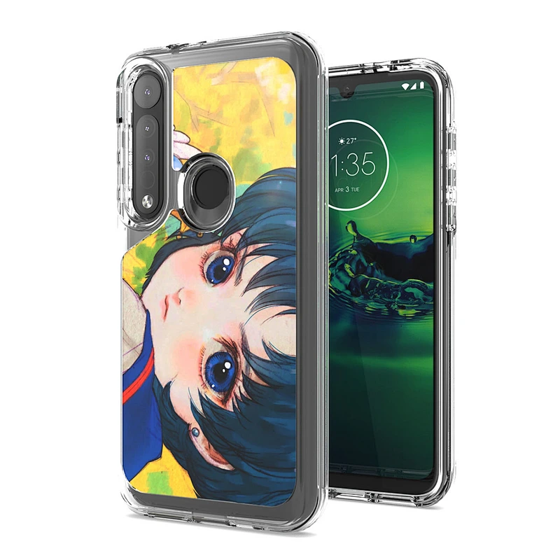 Fashionable custom IMD mobile phone back cover case for Motorola G8 Plus Power G Stylus