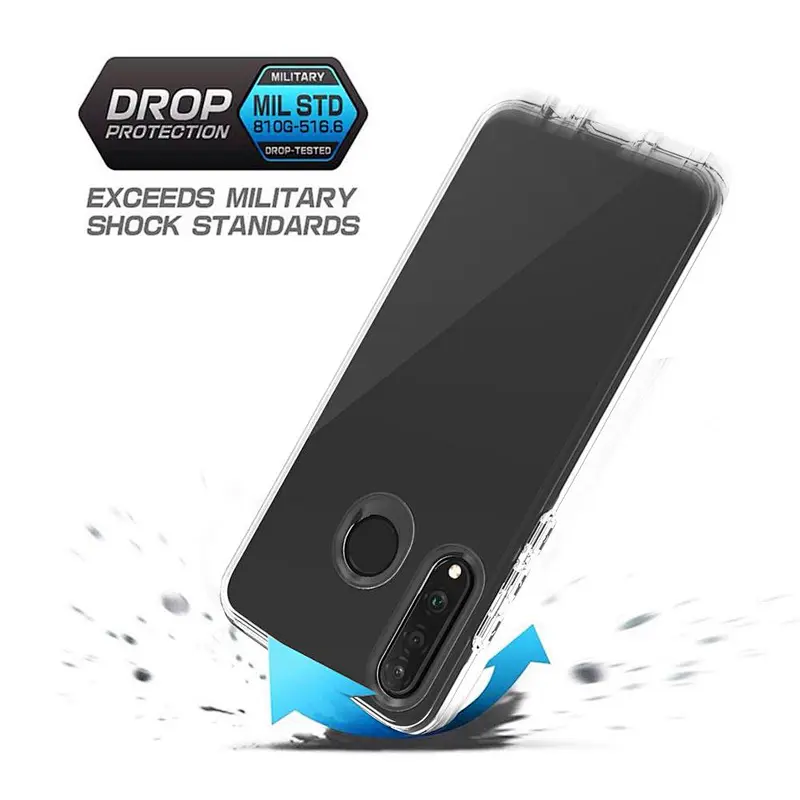 Wholesale for Huawei mobile phone bags transparent tpu pc phone case covers for Huawei P Smart Z
