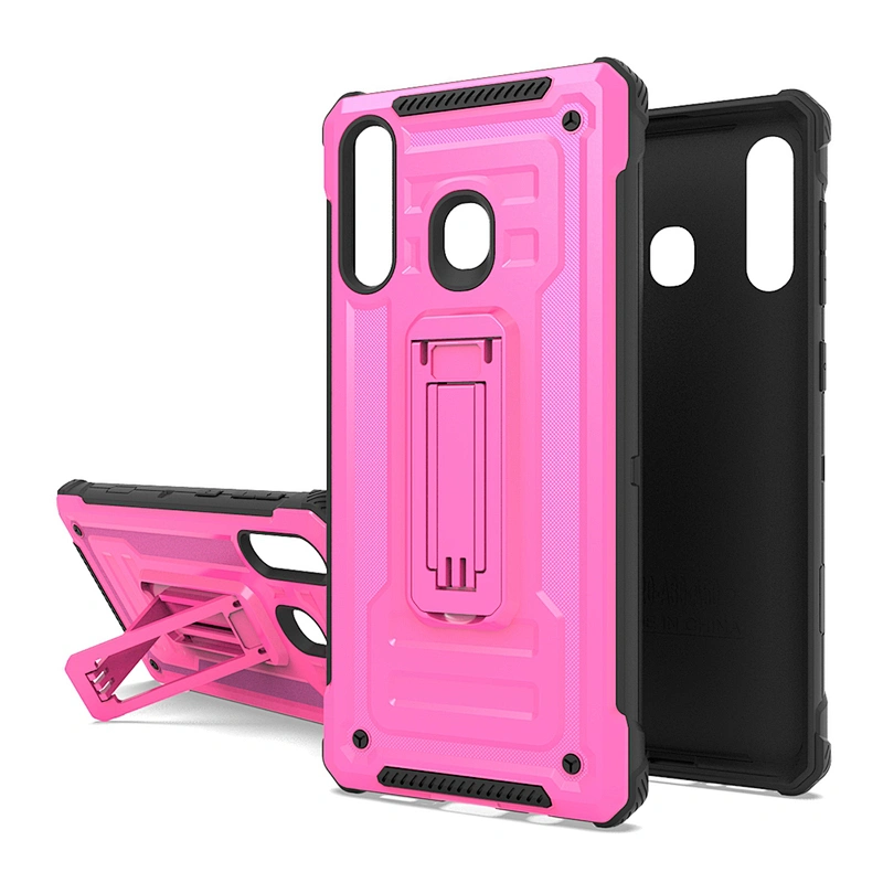 Top sale kickstand caja del telefono movil contraportada for SAMSUNG A20 J4 plus S10E A51 A71