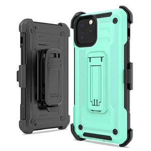 TPU PC Hybrid kickstand with belt clip holster phone case for iphone 11 in high quality for iphone 11 pro max