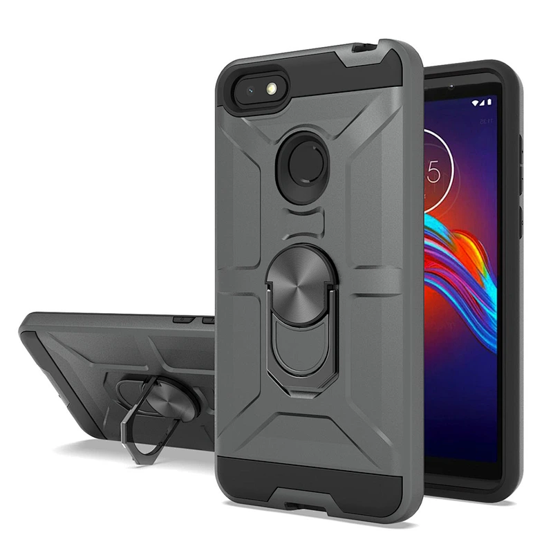 New model shockproof mobile covers phone cases with ring kickstand for Motorola E6 Play