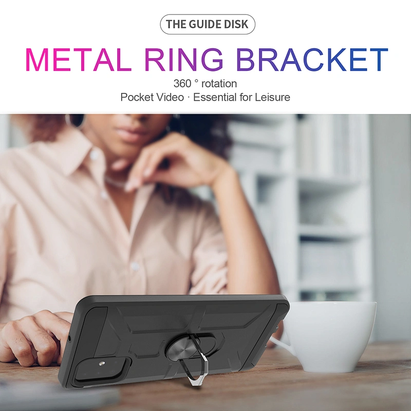 Magnet Car Bracket Metal Ring Holder Mobile Back Covers Case For Samsung A01 A11 A51 A71