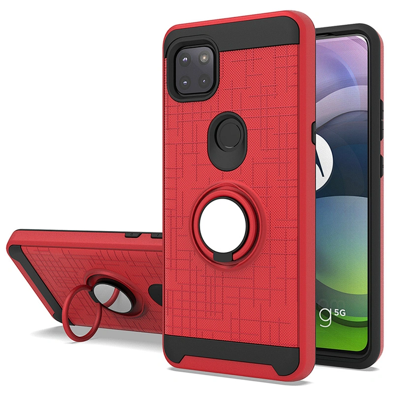 Top Selling Shockproof Covers 360 Ring Holder Protective Phone Case For Motorola G 5G One Ace G10 G30