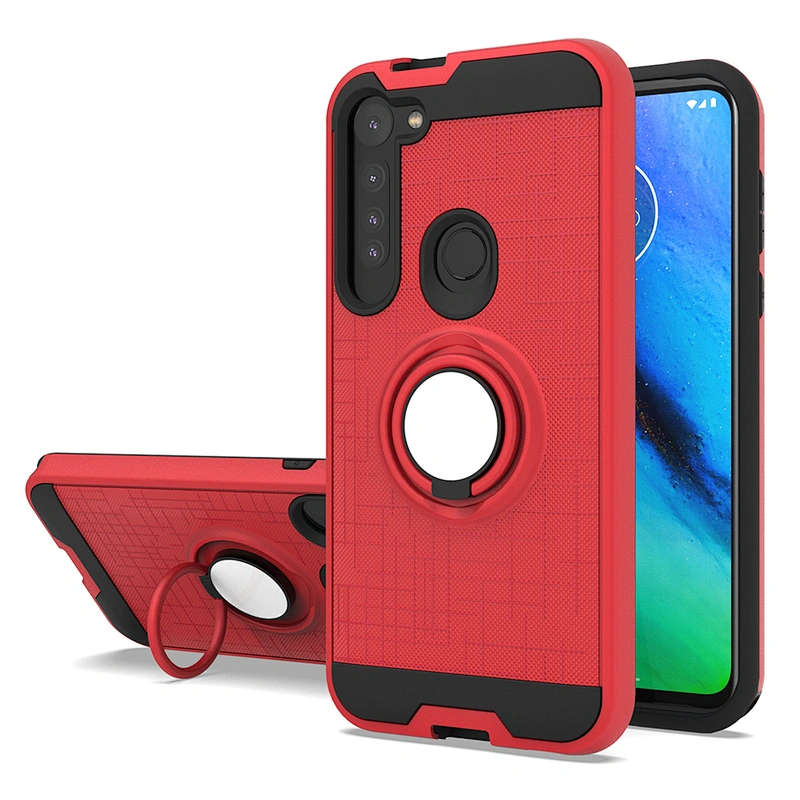 For Moto cell phone case with stand 360 ring holder for Motorola G8 Plus Power G Stylus