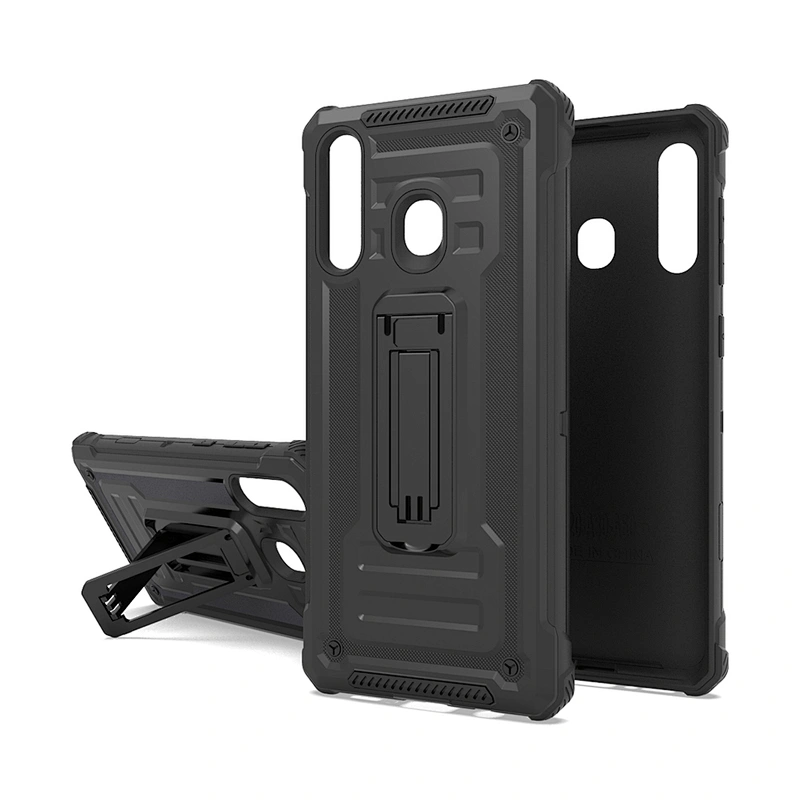 Anti-drop tpu pc combo kickstand mobile phone covers for Samsung A20 A30 A50 A51 A71