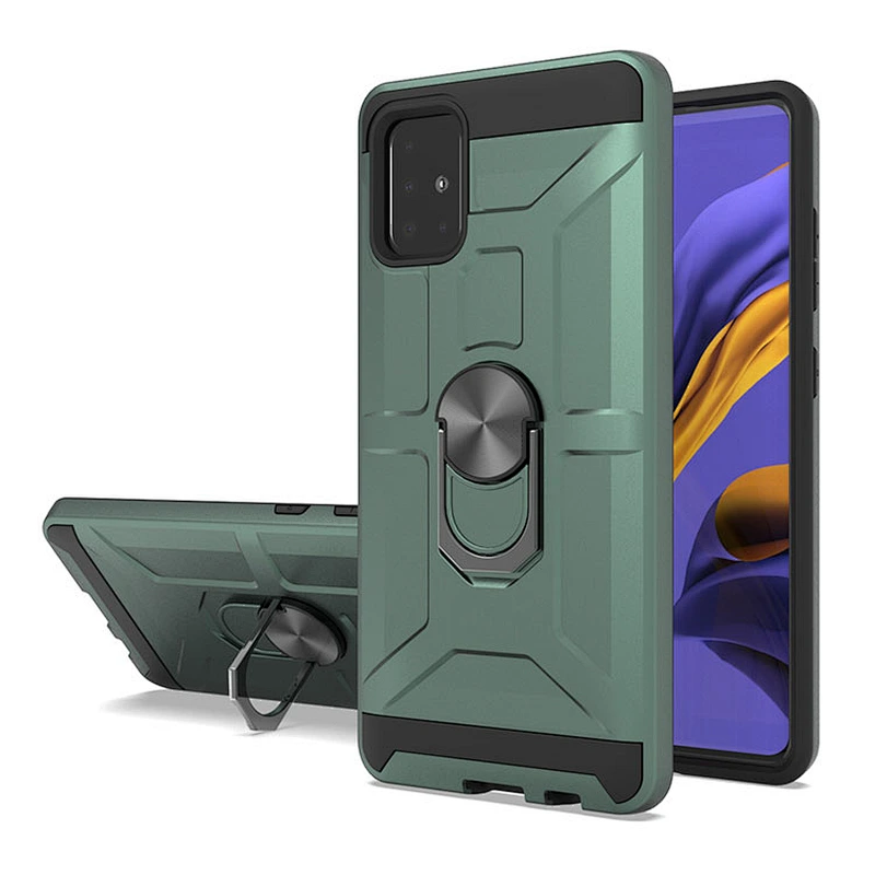 Armoured Case Accessories Metal Ring Holder Mobile Phone Covers for Samsung A71 A81 A91 A51