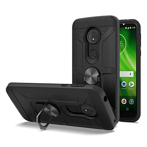 Completed Models Ring Holder Kickstand Phone Back Cover For Motorola Moto G6 G7 G8 Play Plus Power