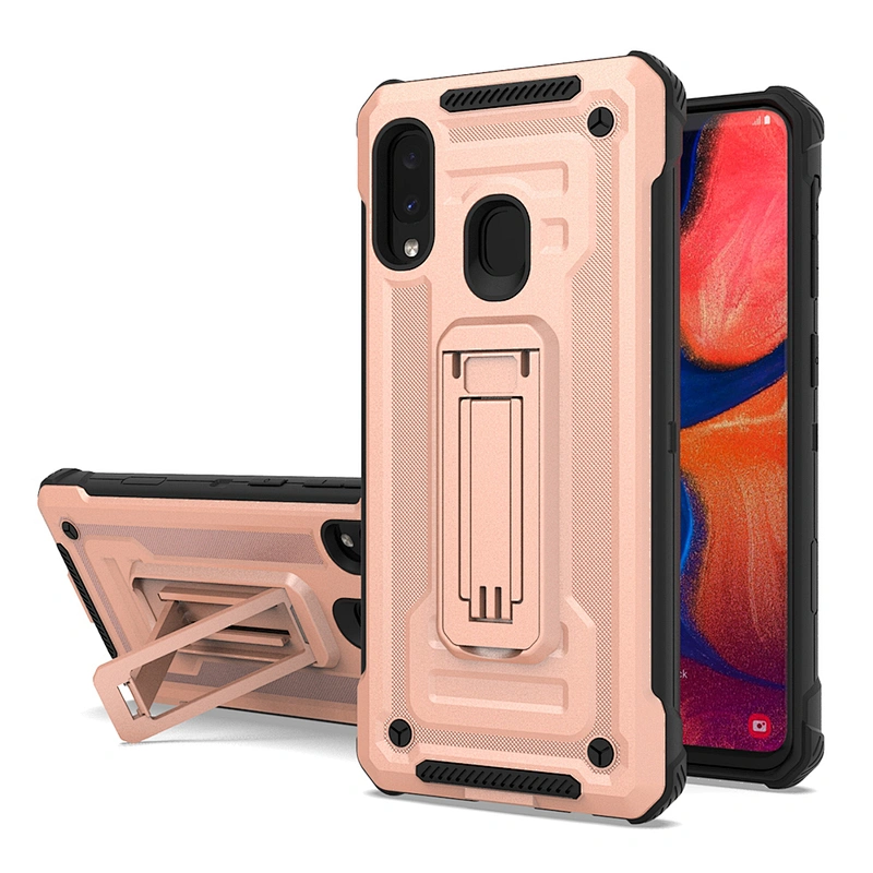 New trend shockproof TPU PC Retractable bracket phone case For Samsung A10E A10S A20S A51 A71