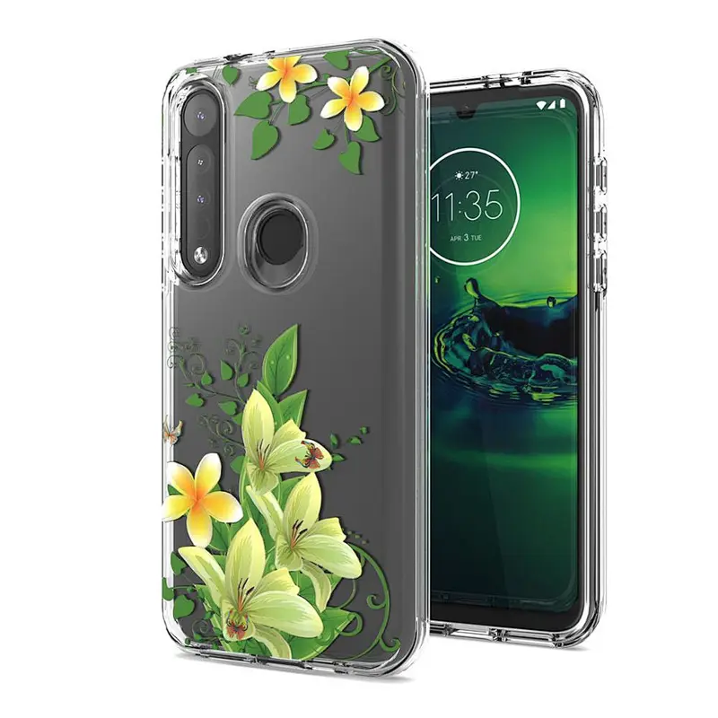 protectores celular custom flower design case for Motorola G8 G8 Plus Play accesorios para celular al por mayor