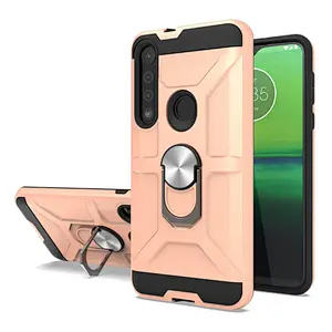 Hot products fashionable mobile phone cover cellphone case with ring holder for Motorola G8 play