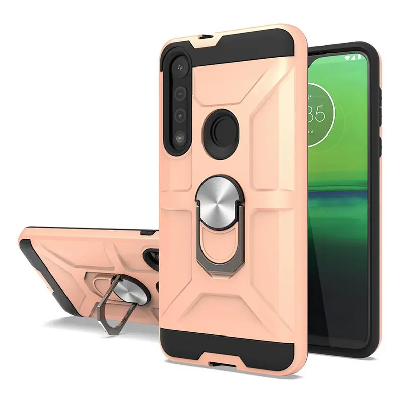 Hot products fashionable mobile phone cover cellphone case with ring holder for Motorola G8 play