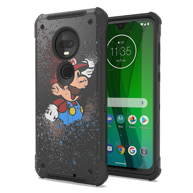 top selling phone case,fashionable phone back cover shockproof printed phone shell for Moto G7