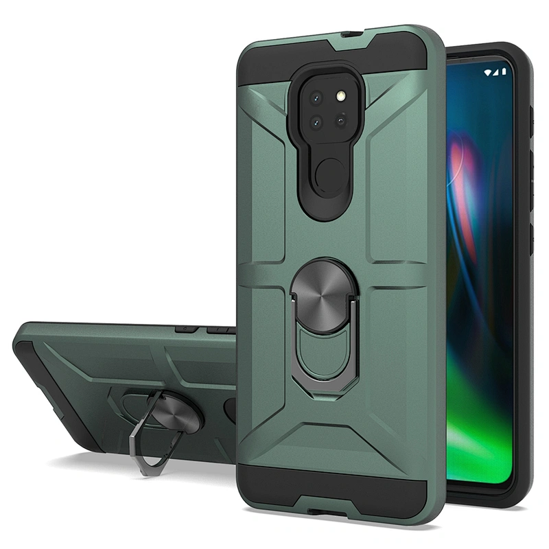 Hot selling mobile phone back covers with ring kickstand for Motorola G7 G9 Play E7 Plus