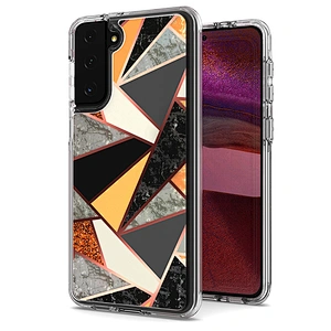 China Manufacturer Mobile Cases Protective IMD Printed Marble Phone Cover For Samsung S30 Plus S21