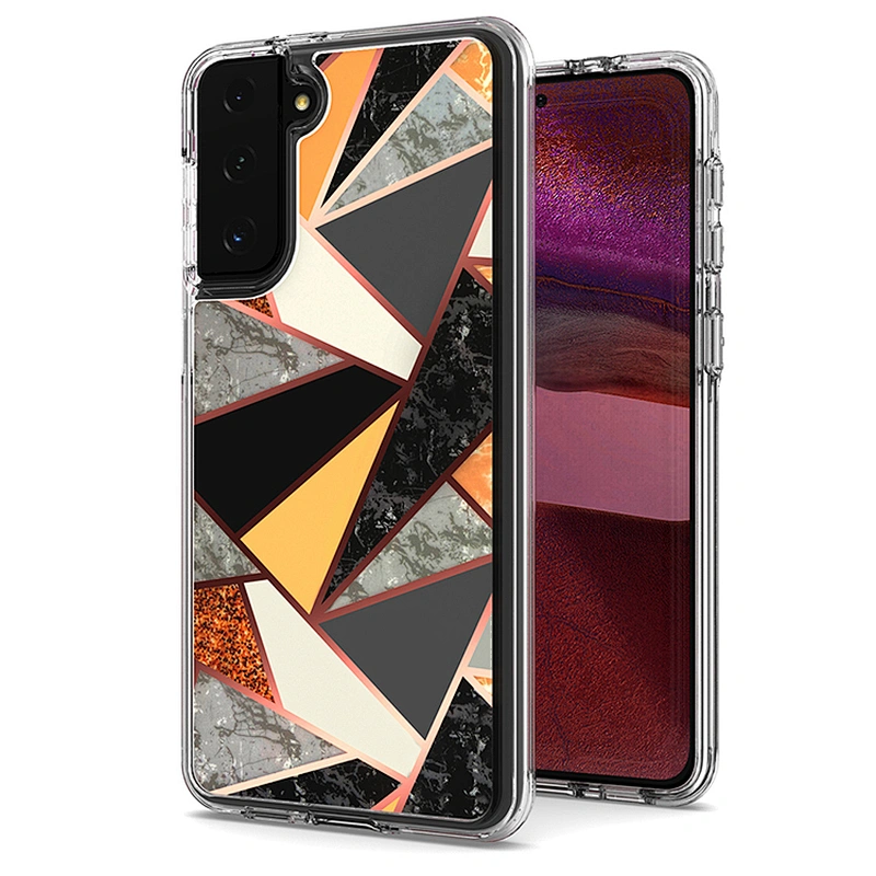 China Manufacturer Mobile Cases Protective IMD Printed Marble Phone Cover For Samsung S30 Plus S21